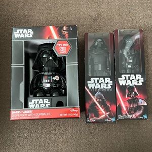 Star Wars Gumball Dispenser And 2 Action Figures